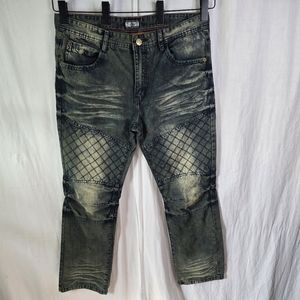 Gray Earth mens five pocket jeans size 36